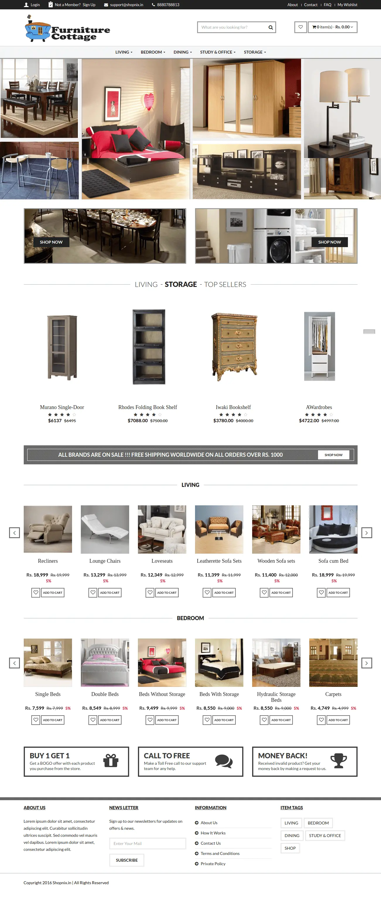 Free eCommerce themes for your online store builder - Shopnix